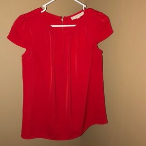 Tomato red blouse